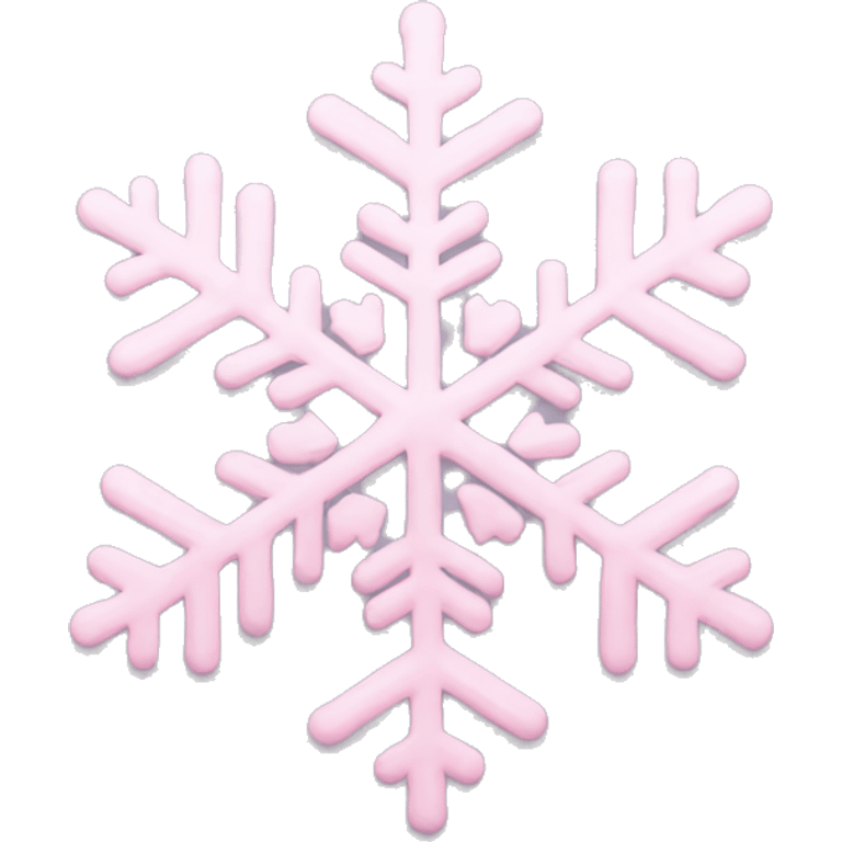 pastel pink snowflake  emoji