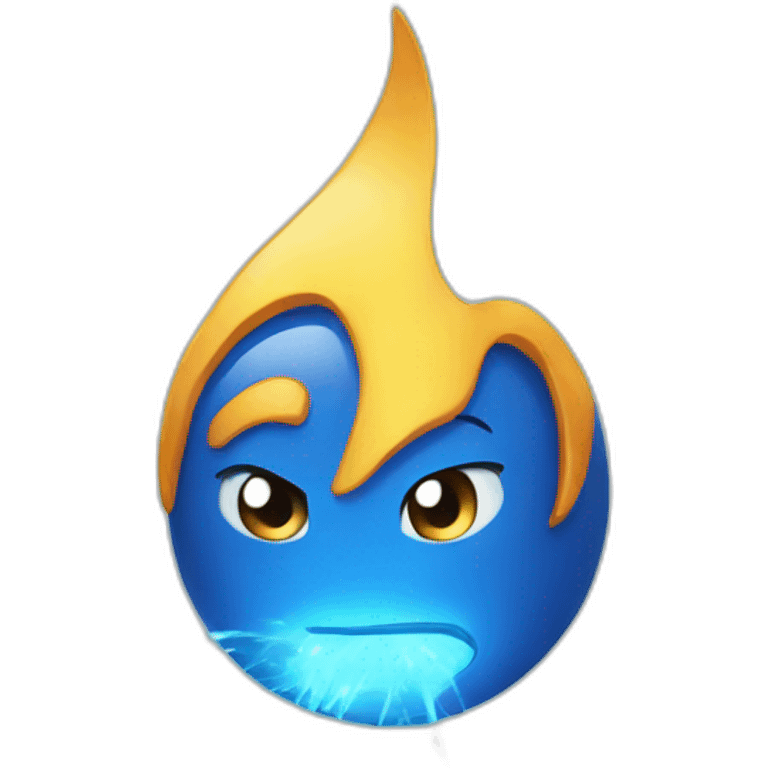 Blue spark emoji