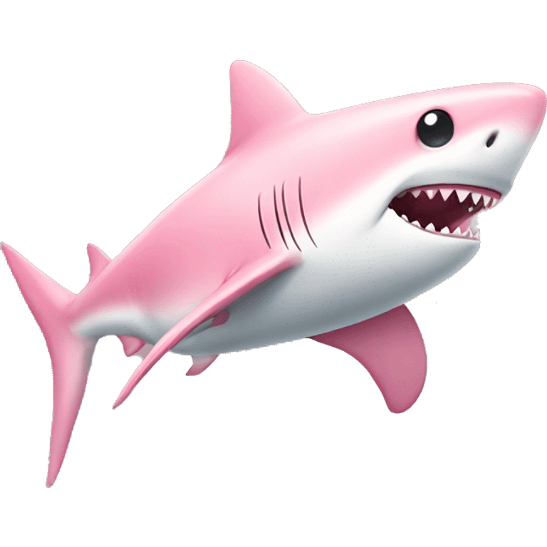 light pink shark  emoji