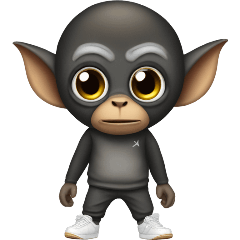 Bat monkey wearing Yeezys  emoji