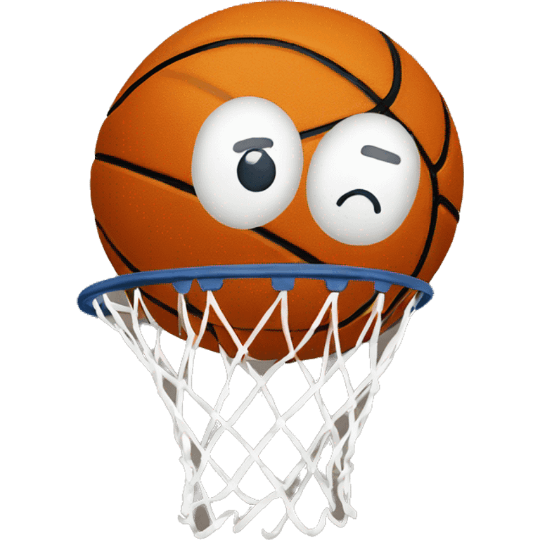 A basketball that is pregnant  emoji