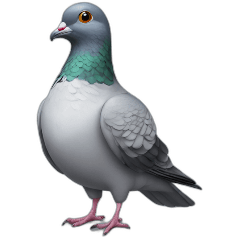 Pigeon with noble attire emoji