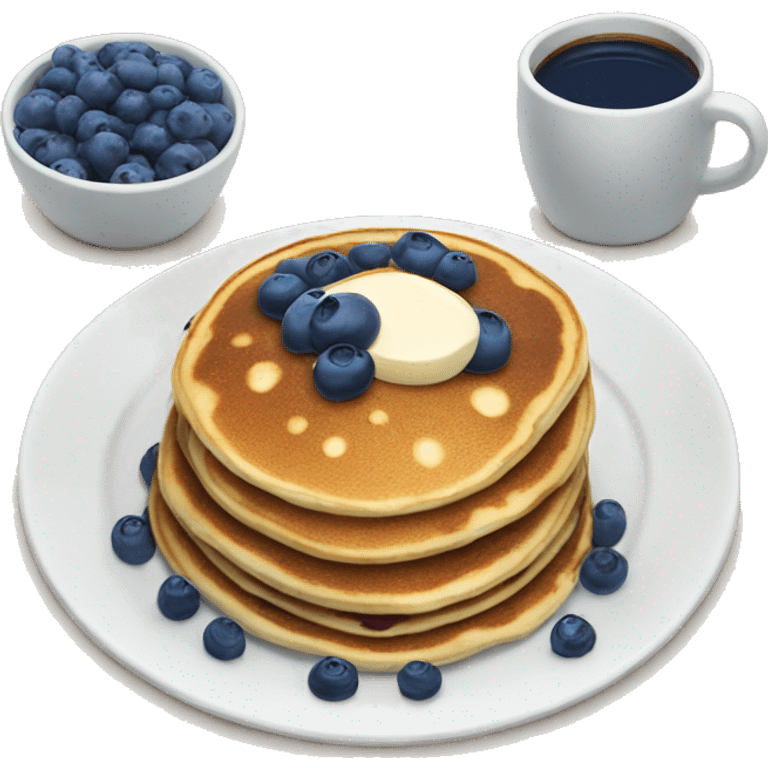 Blueberry Pancakes emoji