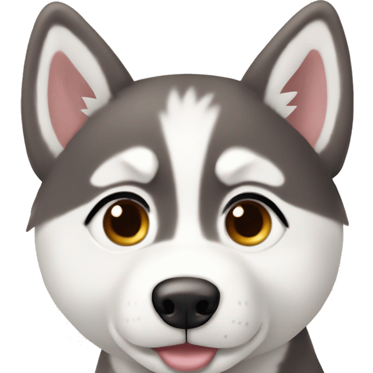  Cute Siberian husky ￼ emoji