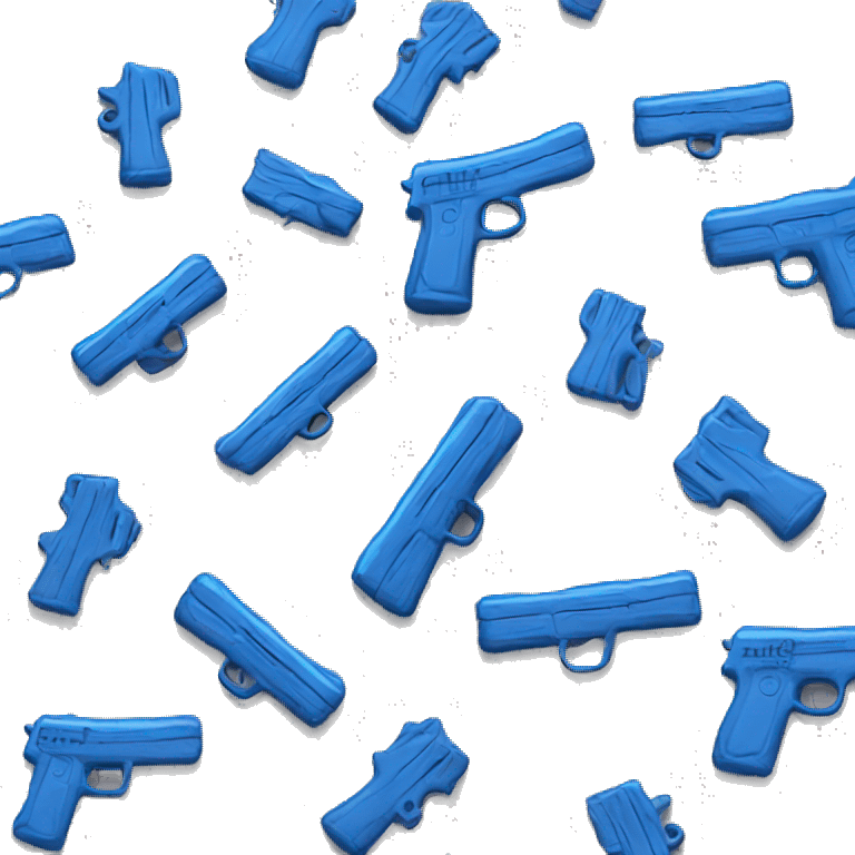 Blue gun emoji