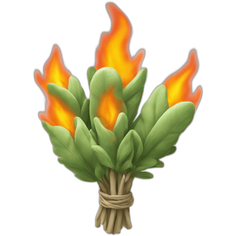 bundle of sage on fire emoji