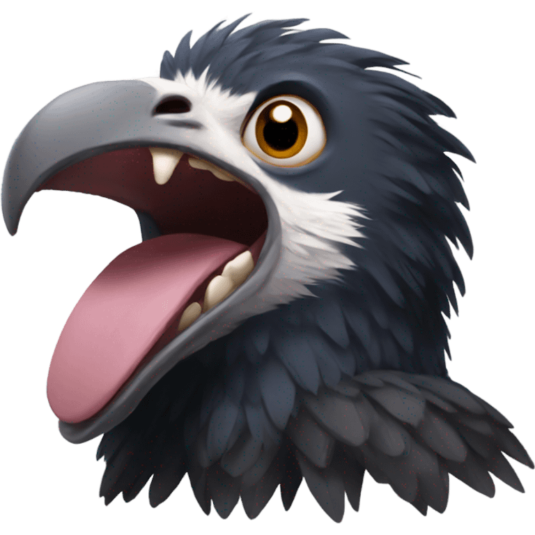 Condor laughing hard emoji