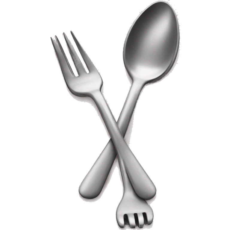 children's spoon and fork emoji