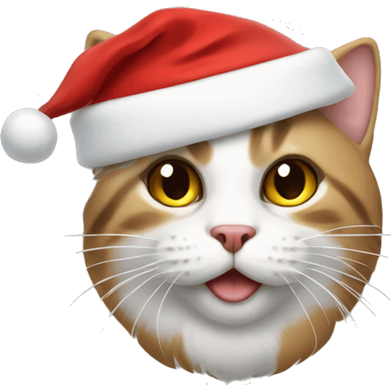 Cat with Santa hat  emoji