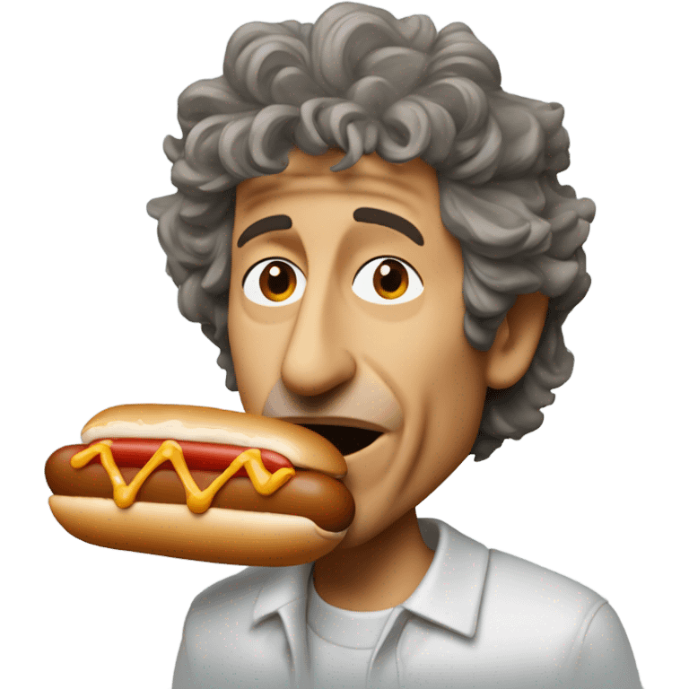 2024 bob dylan eating a chicago style hot dog emoji