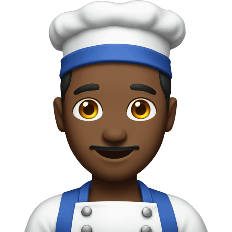 guy in a blue apron cook emoji