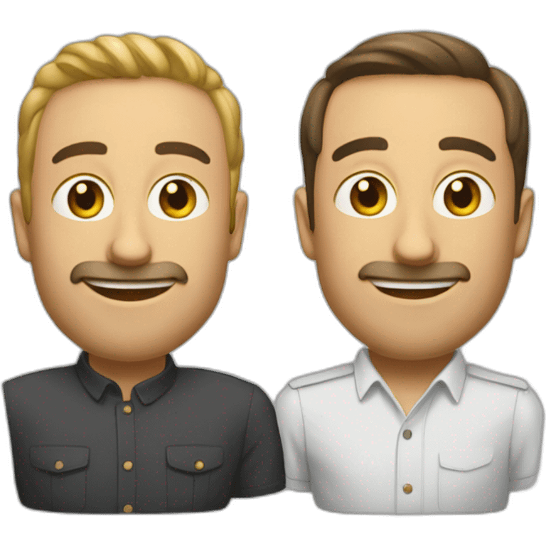 deux développeurs web amis emoji