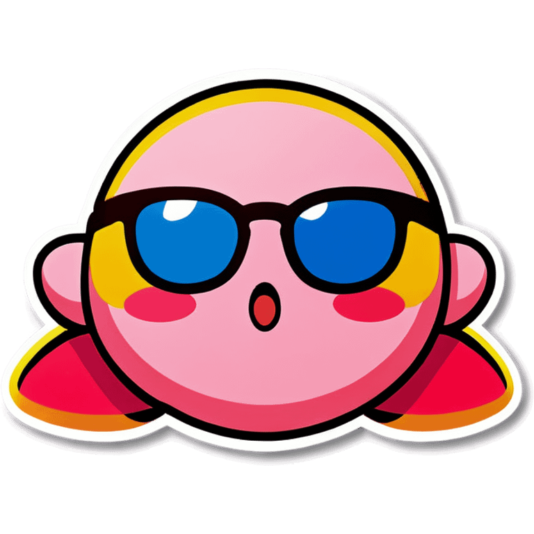 kirby with sunglasses  emoji