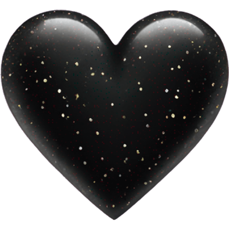 Black heart with sparkles  emoji