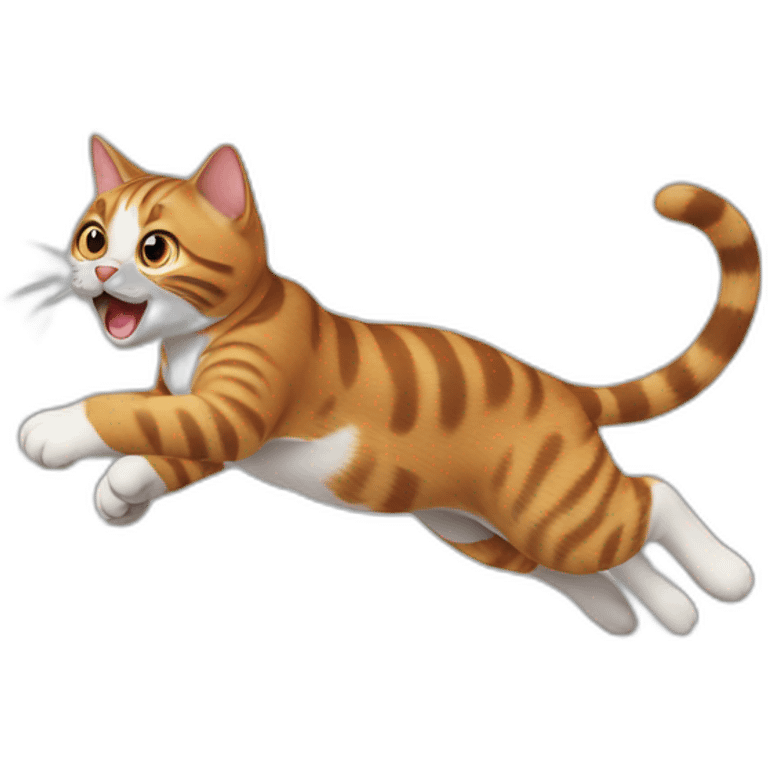 Jumping cat emoji