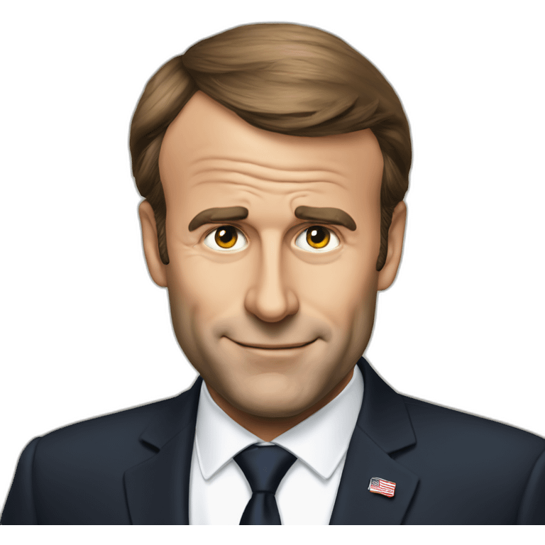 macron on trump emoji