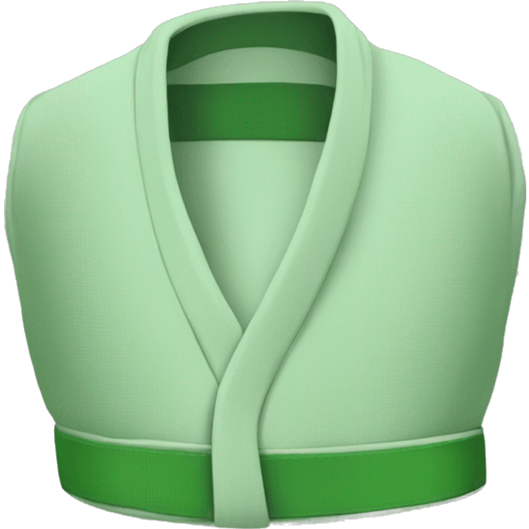 Green judo belt emoji