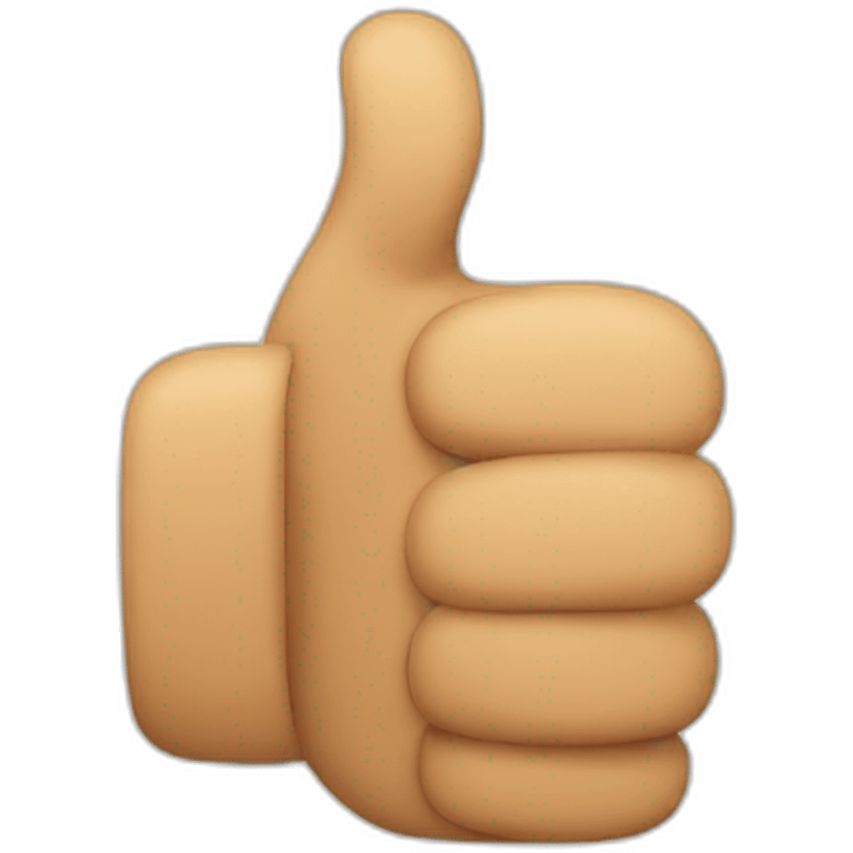 emoji with thumb up emoji