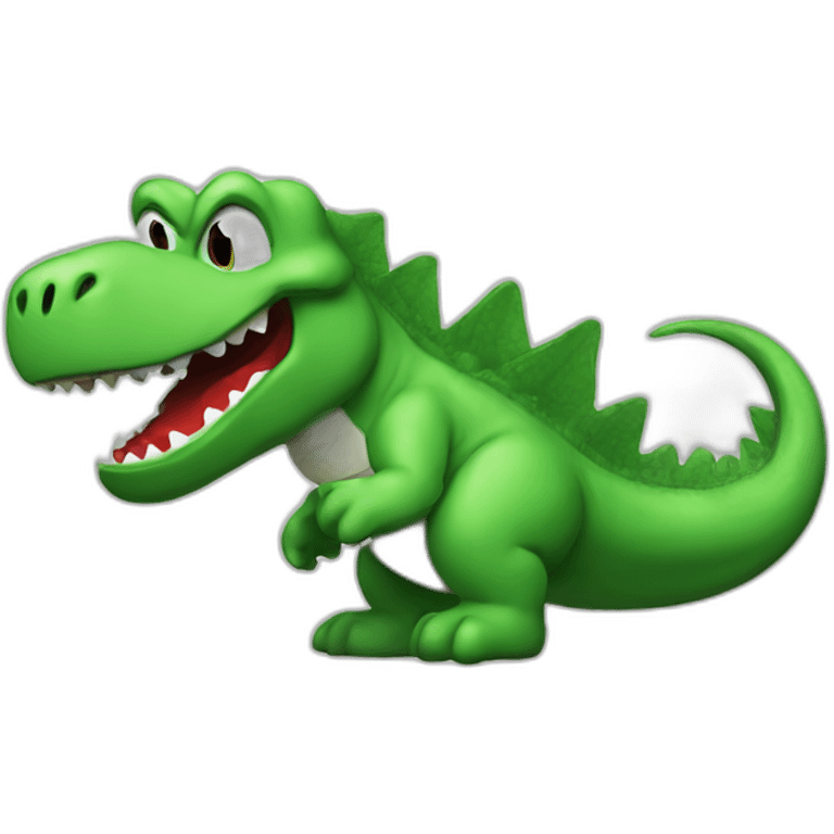 yoshi mixed with godzilla emoji