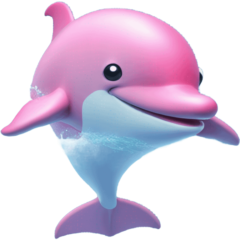 Pink dolphin emoji