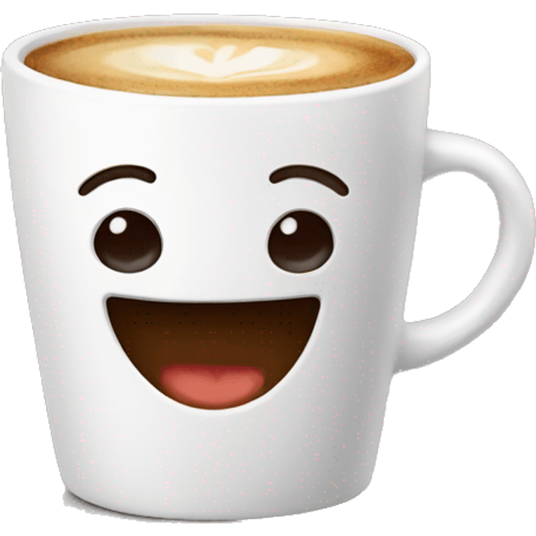 Coffee cup joyful  emoji