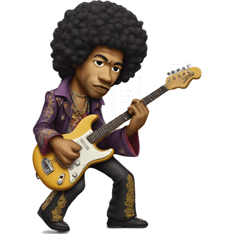 Jimi Hendrix by car  emoji