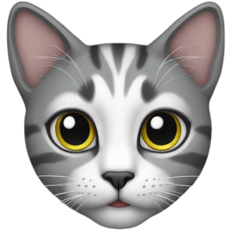 Cat grey emoji