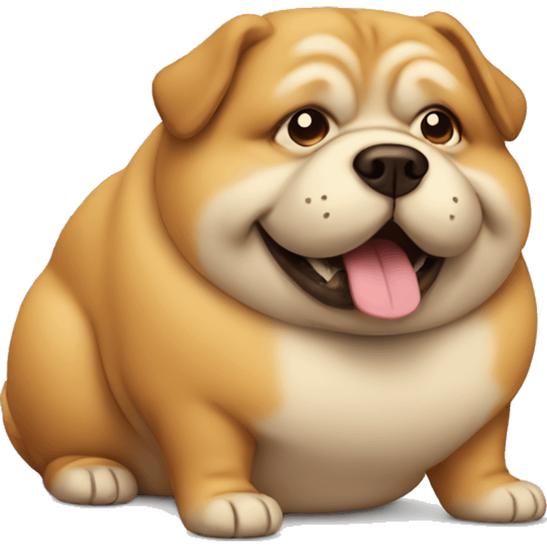 Fat dog emoji