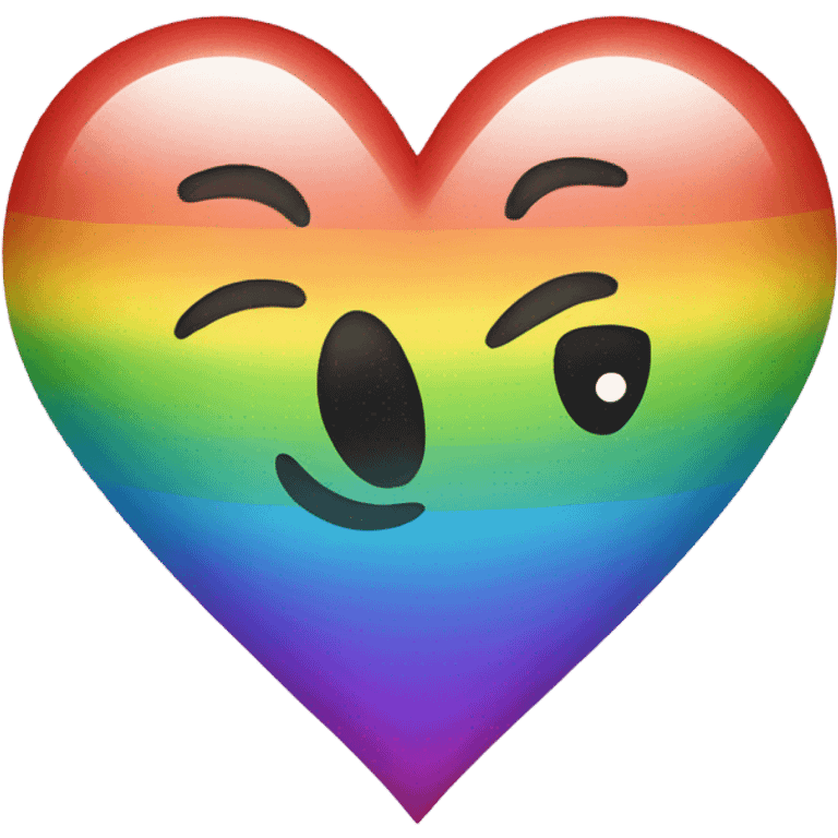 Rainbow heart emoji