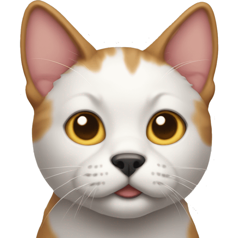 a cat with a dogs head emoji