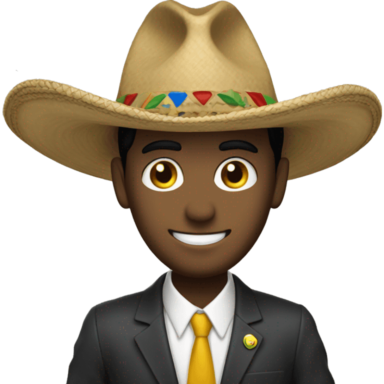 Un pes con un sombrero  emoji