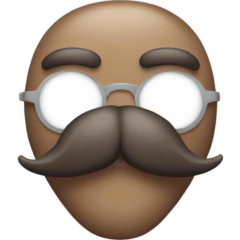 Walrus style mustache  emoji