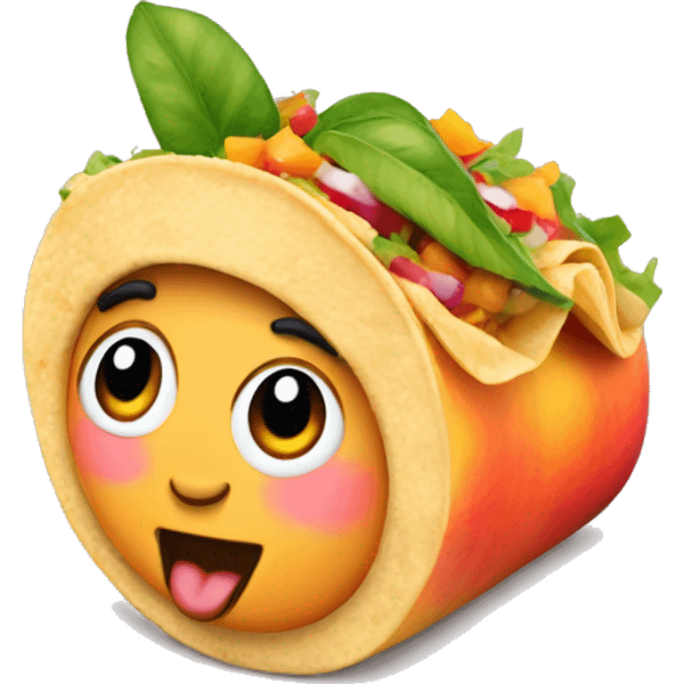 Peaches taco emoji