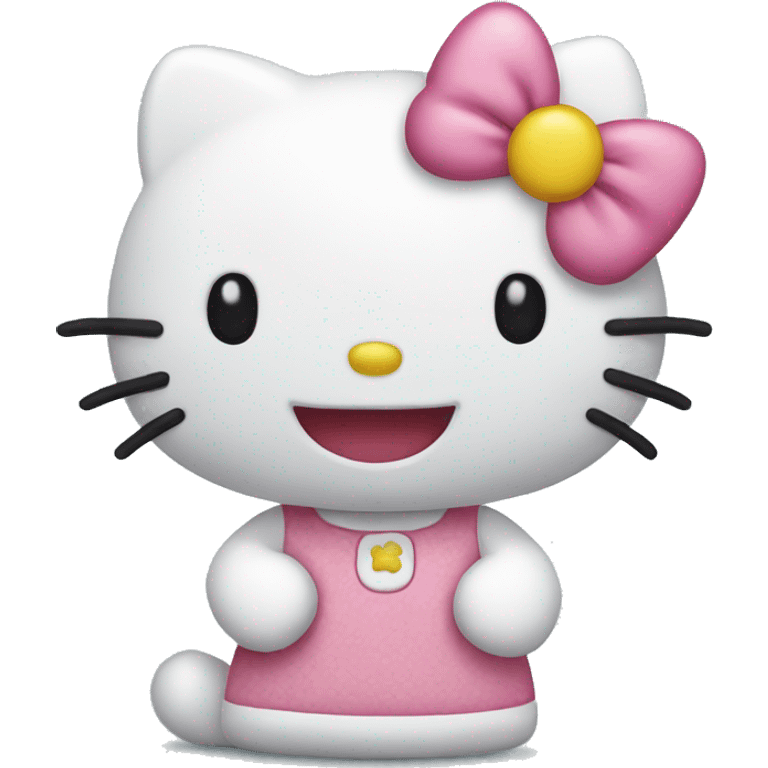 Hello kitty happy emoji