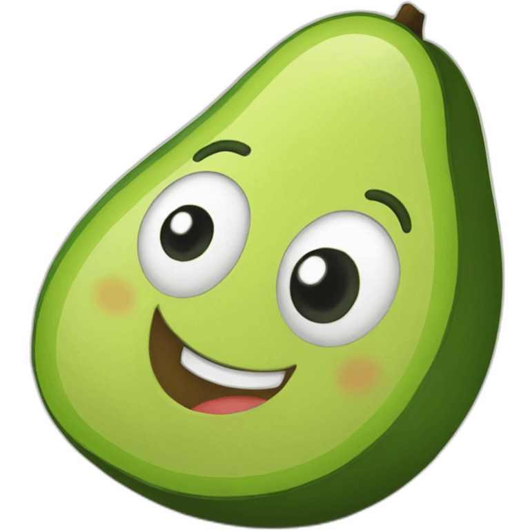 happy avocado emoji