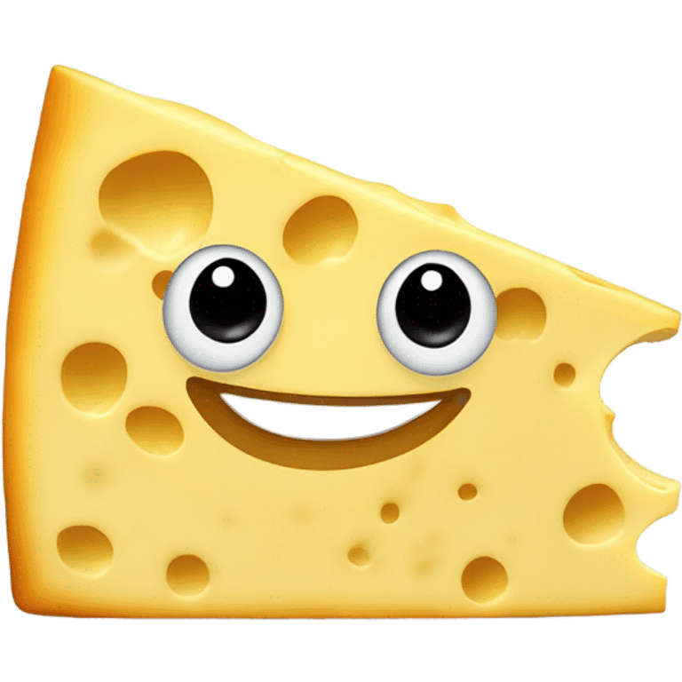 Smiley face cheese emoji