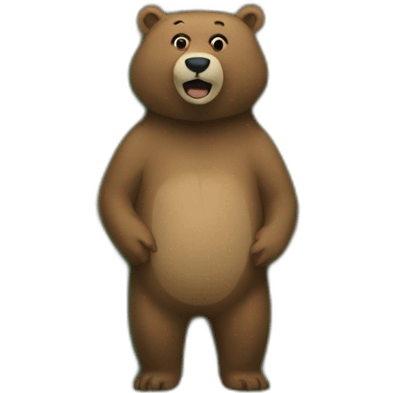 bear portapotty woods emoji