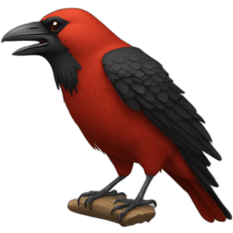 red crow emoji