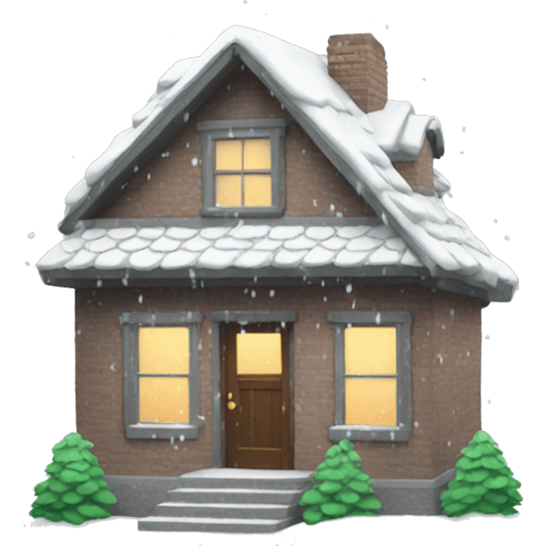 House snowing emoji