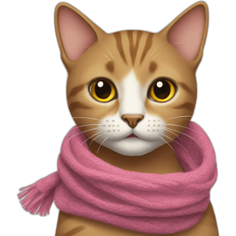 cat with a scarf on emoji