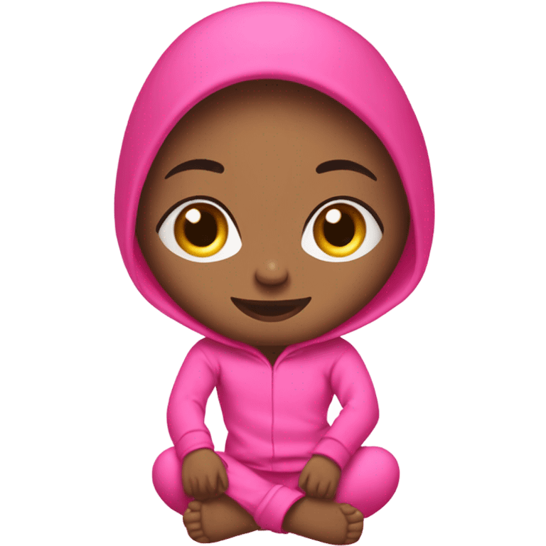 pink person in pink pajamas emoji