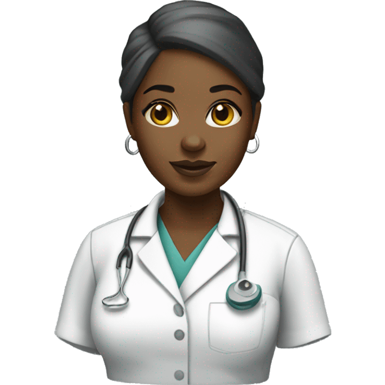 Black female surgical tech emoji