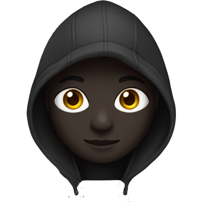 black hoodie emoji