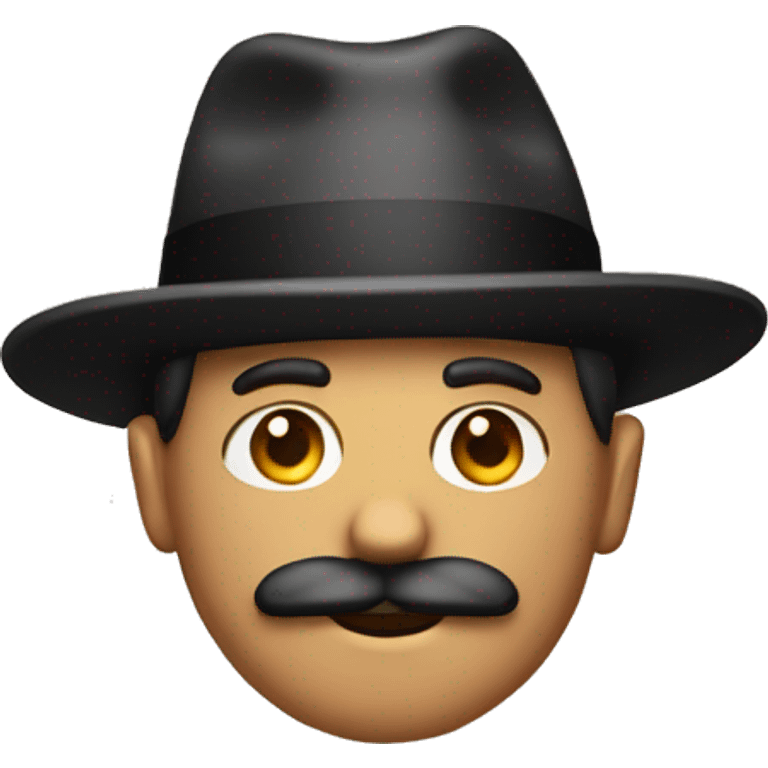 short mustache man with a hat emoji