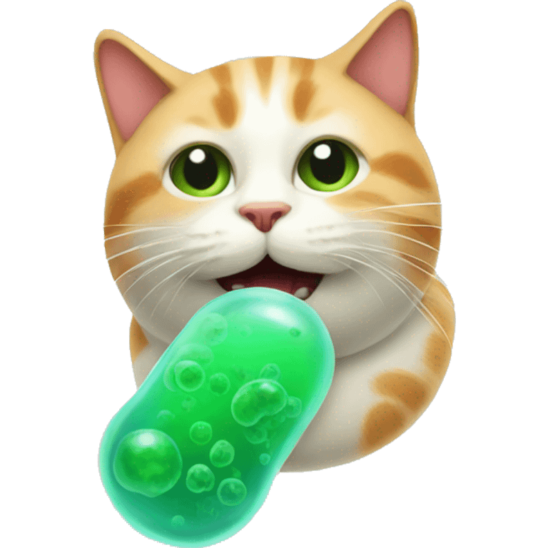 Microorganism cat emoji