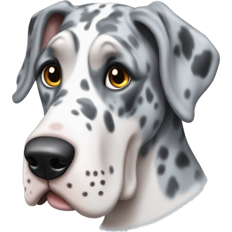 Blue Merle Great Dane  emoji