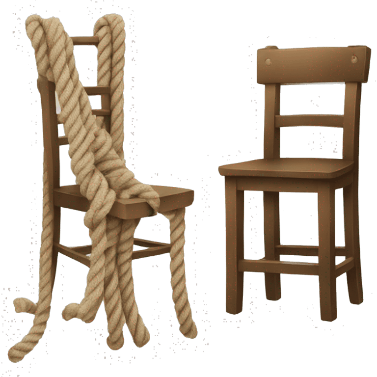 a rope and a chair emoji