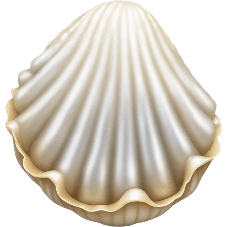 Clam shell with disco ball pearl emoji