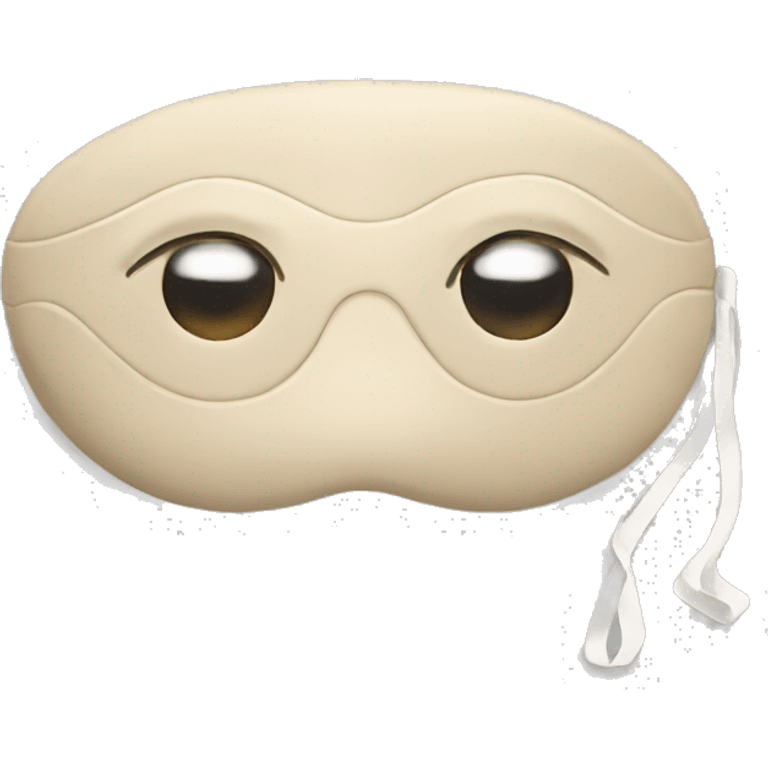 beige sleeping eye mask  emoji