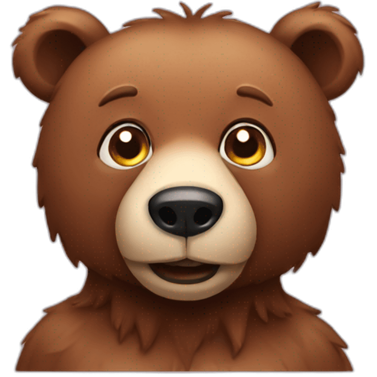 Funny bear emoji